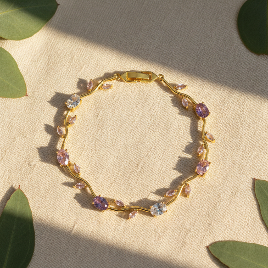 Tulip Bracelet - 18K Gold Plated Gift for Her