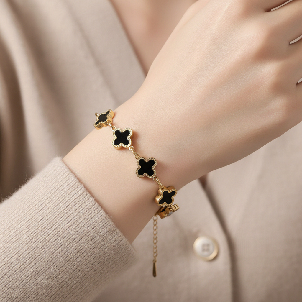 Black Clover Bracelet Lifestyle