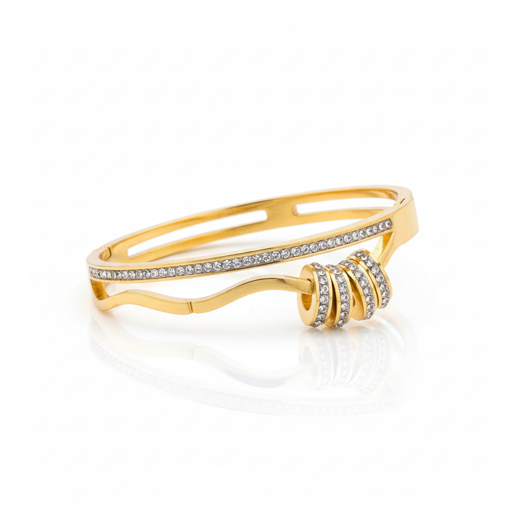 Double Band Bracelet Angled View