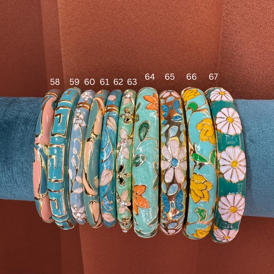 Enamel Bangles Stack 9 - Mix & Match