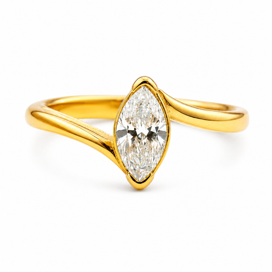 Celeste Marquise Solitaire Ring for Women