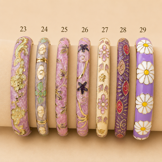 Enamel Bangles Stack 4 - Mix & Match