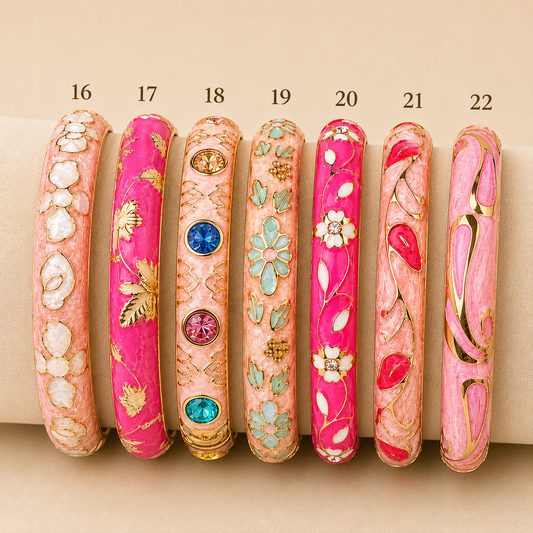 Enamel Bangles Stack 3 - Mix & Match