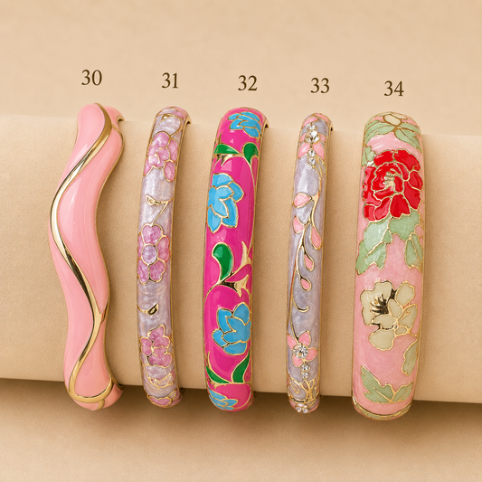 Enamel Bangles Stack 5 - Mix & Match