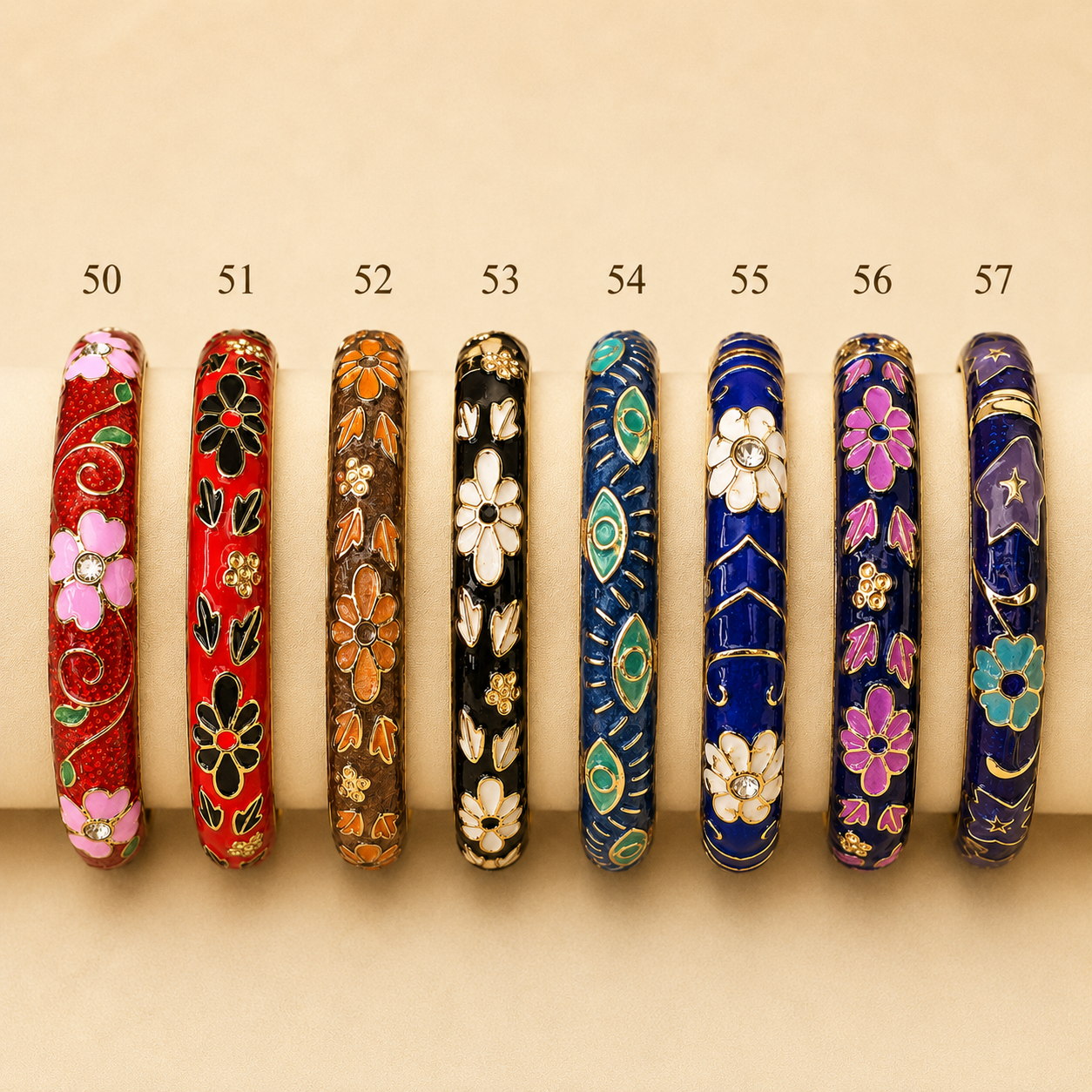 Enamel Bangles Stack 8 - Mix & Match