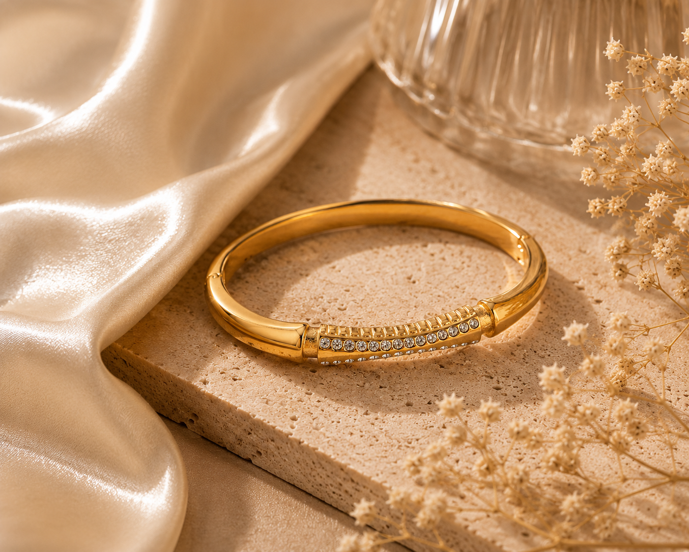Torpedo Pavé Bangle Bracelet