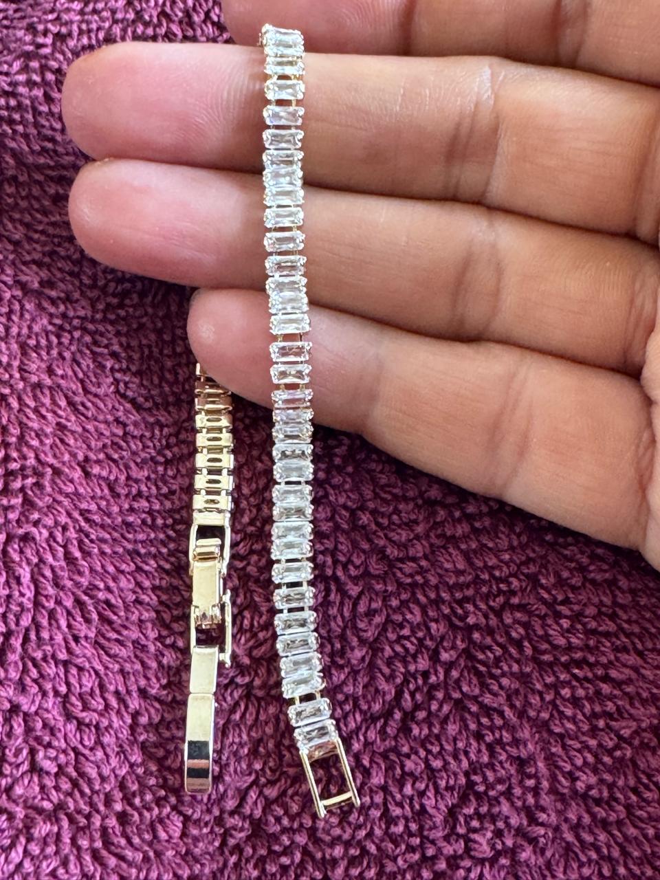 Baguette Crystal Tennis Bracelet