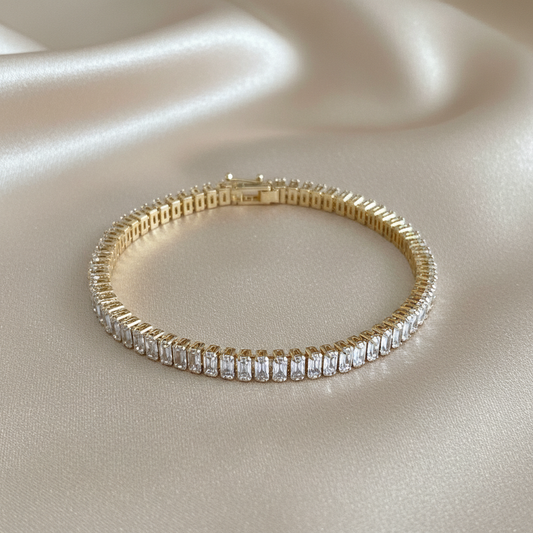 Baguette Tennis Bracelet - Luxury Background