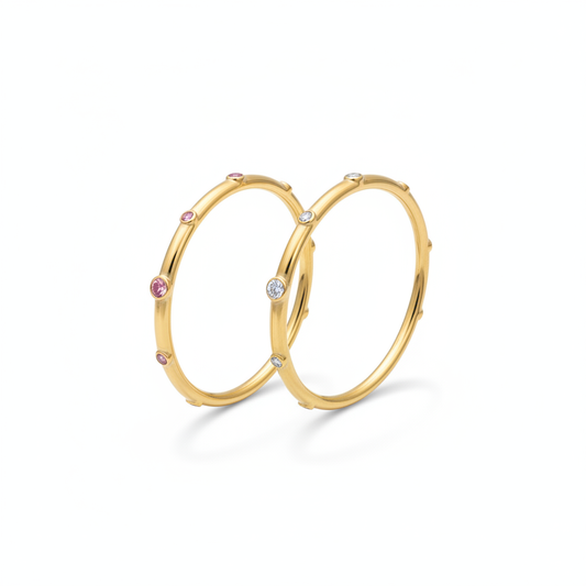 Both Bangles – Pink & White