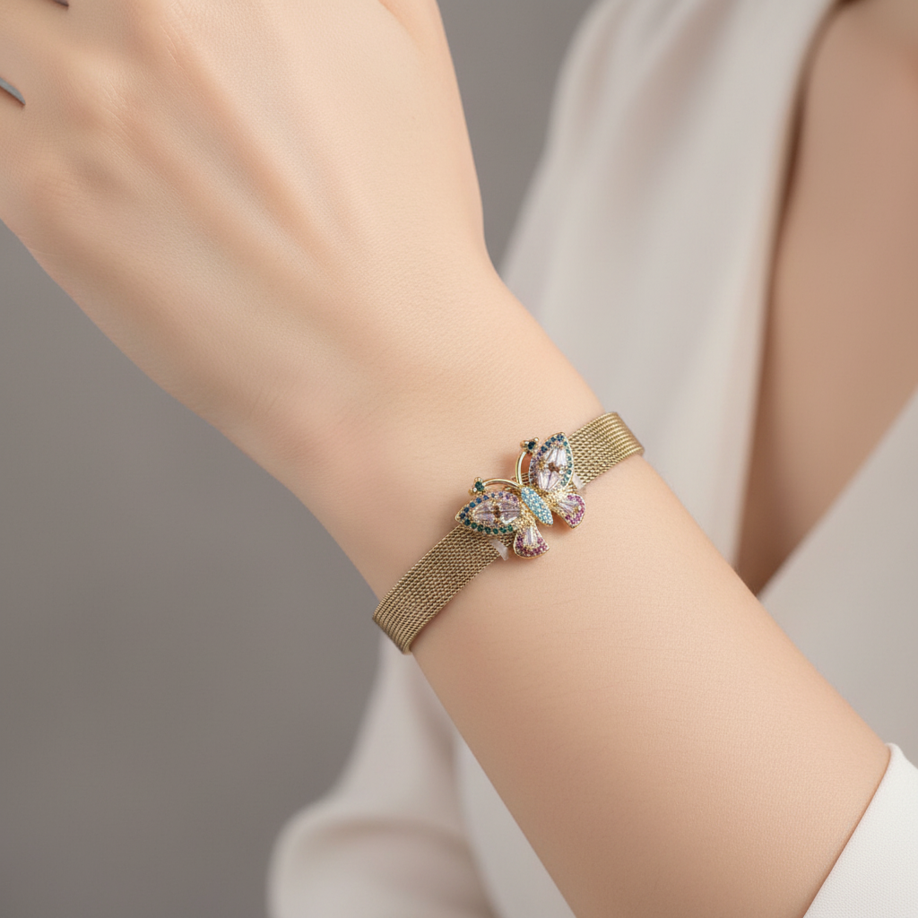 Butterfly Mesh Bracelet Lifestyle