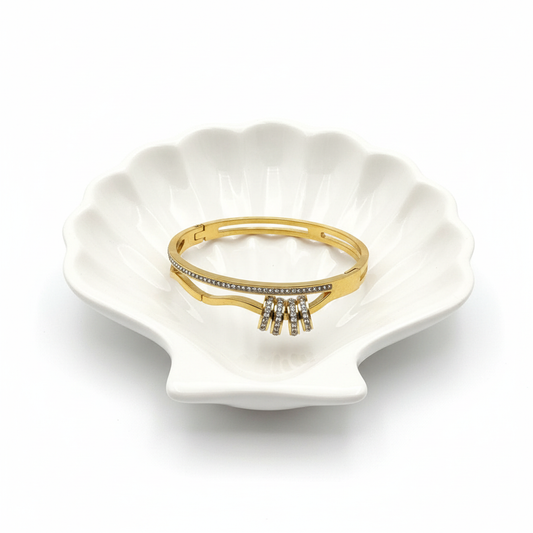 Double Band Bracelet in Shell Tray
