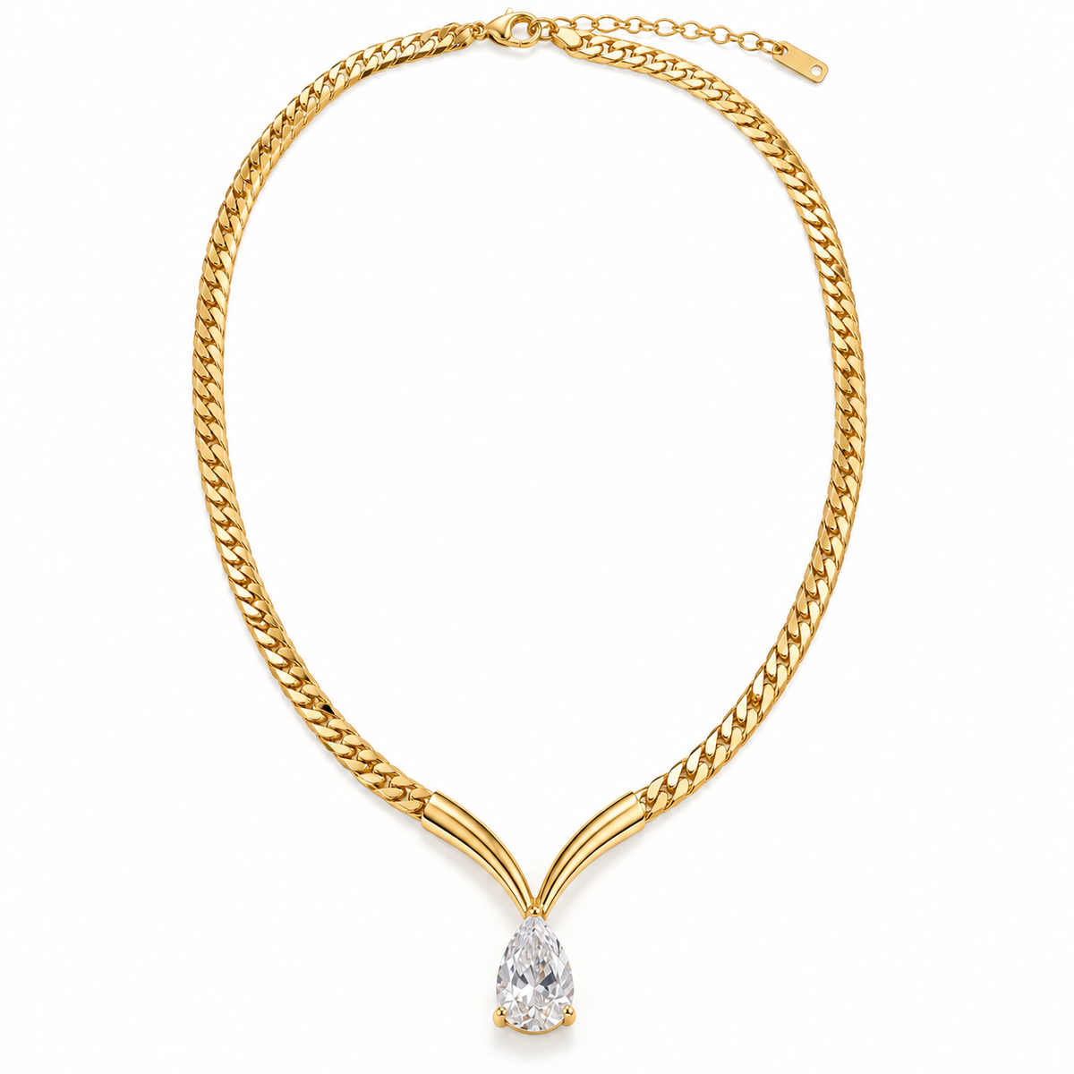 Elara Pear Drop Necklace