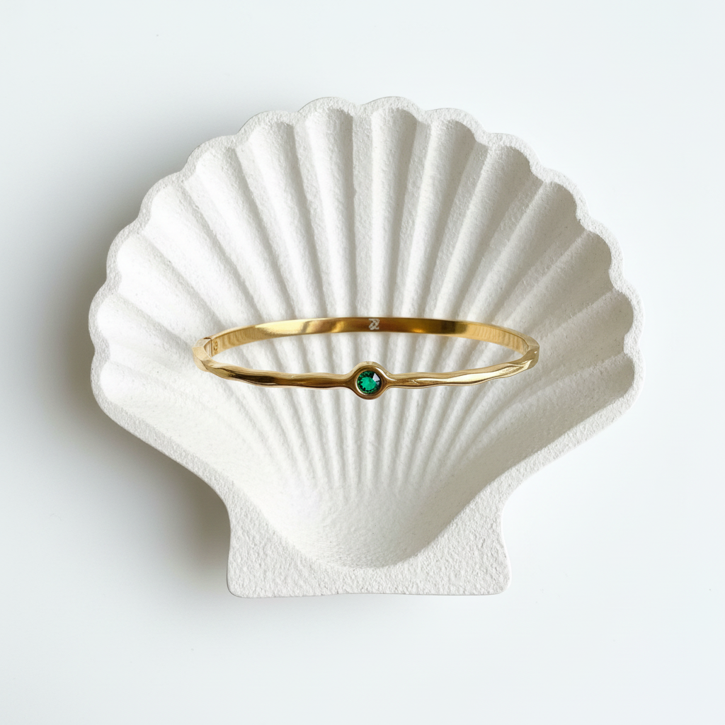 Flat Lay — White Shell Tray