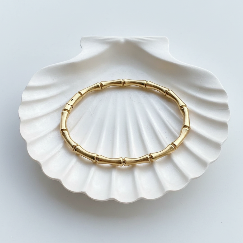 Flat Lay with Shell Tray