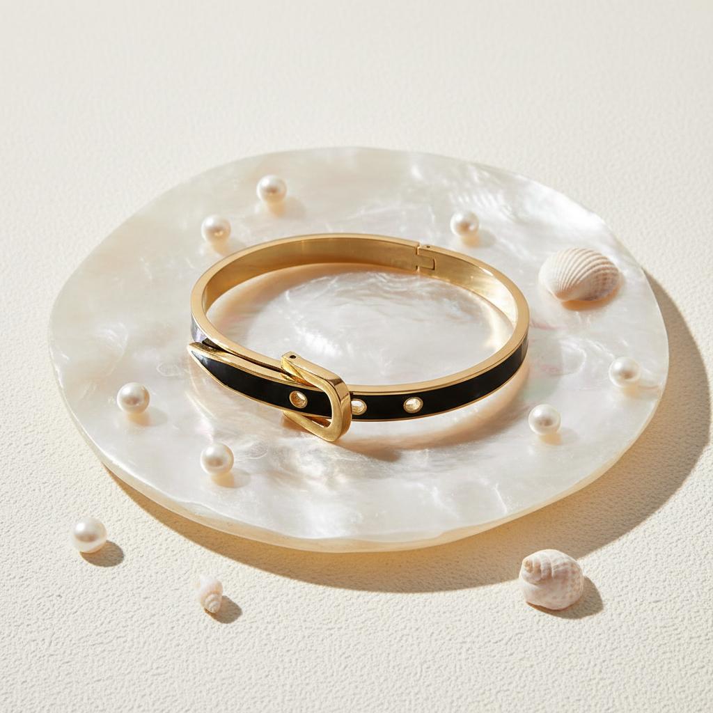 Flat Lay with Shell Tray