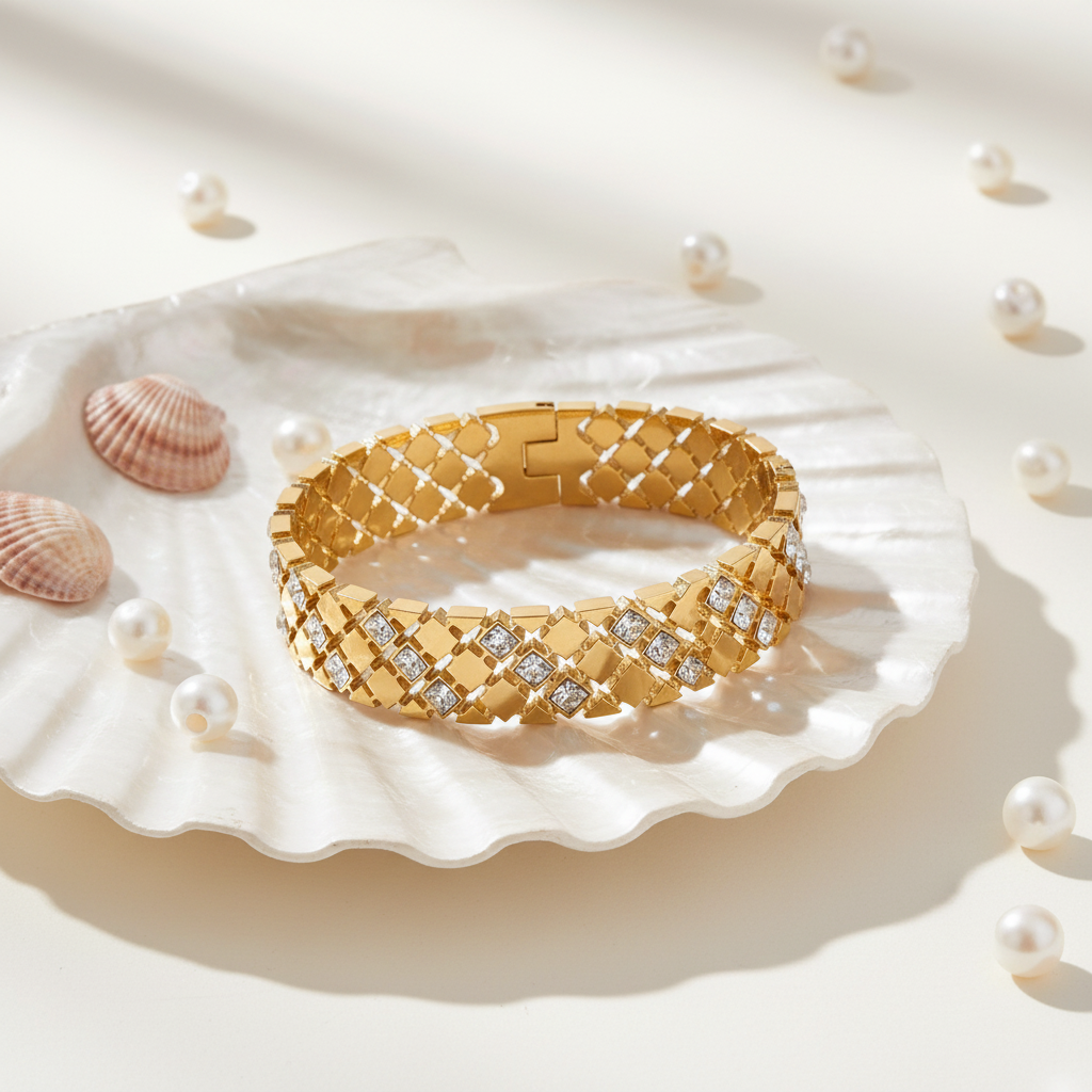 Flat Lay with Shell Tray