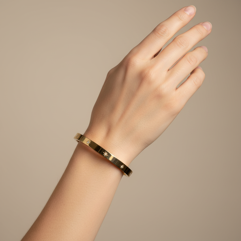 Floral Crystal Bangle Lifestyle