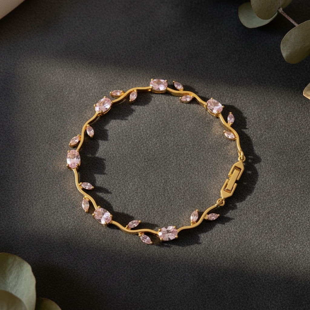 Light Pink Bracelet - Dark Background