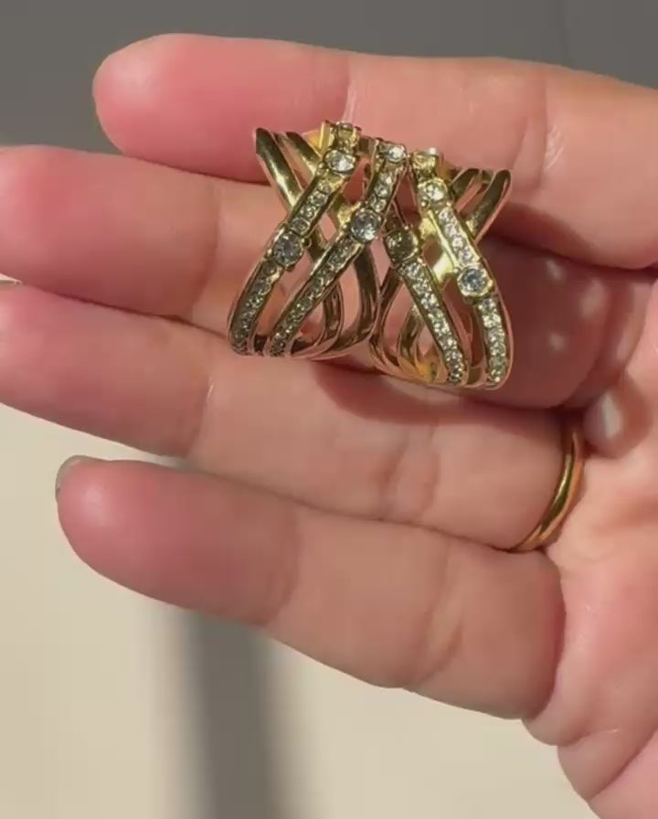 zivara-crystal-crossover-earrings-video