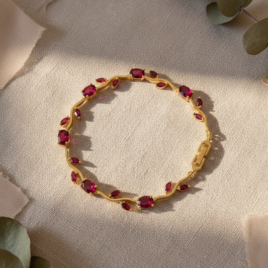 Red Tulip Bracelet