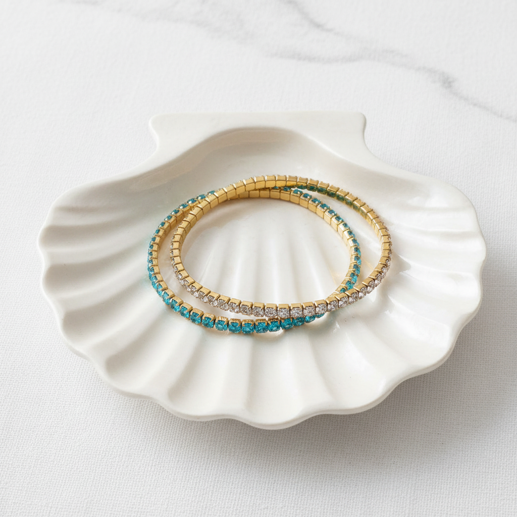 Turquoise Crystal Bracelet