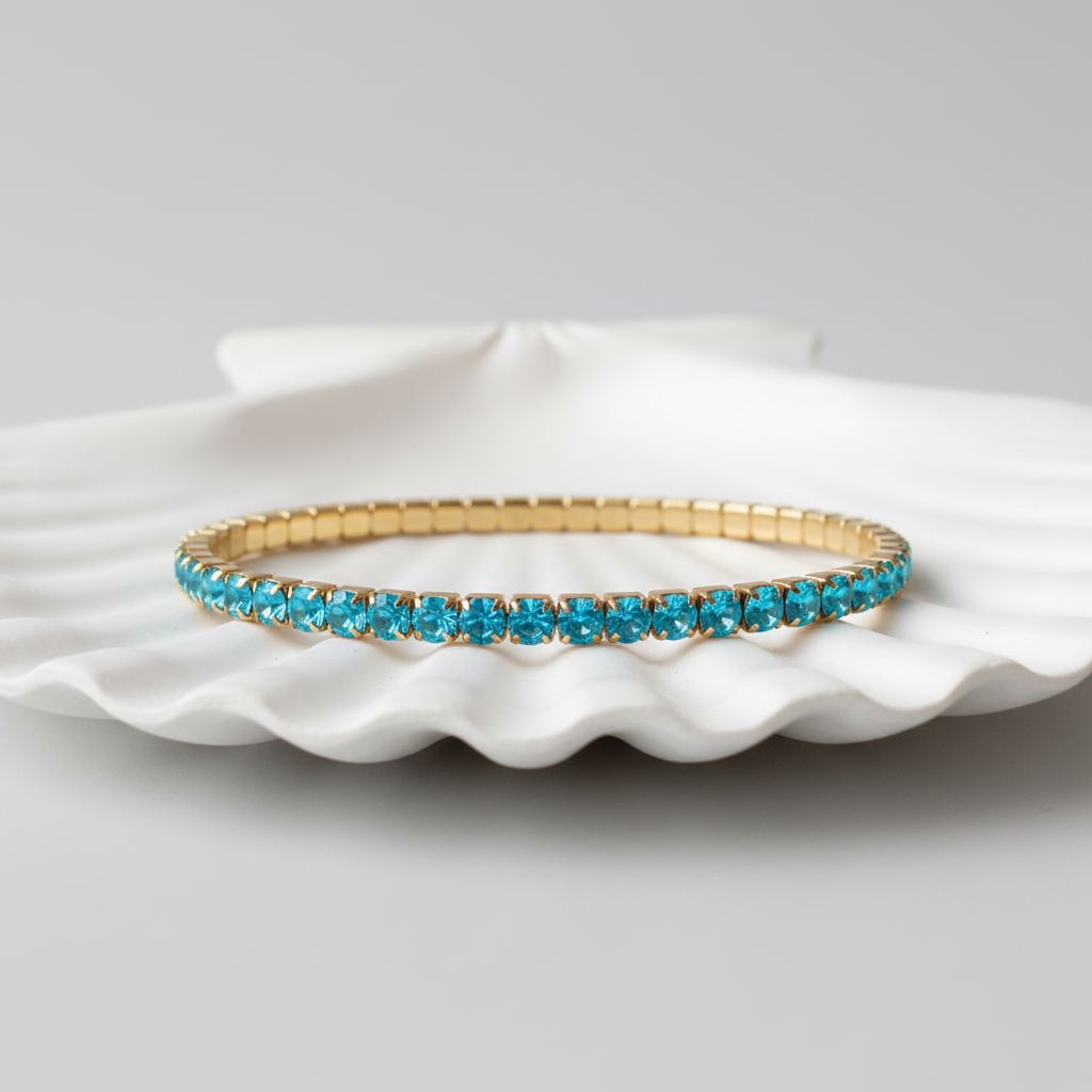 Turquoise Crystal Bracelet